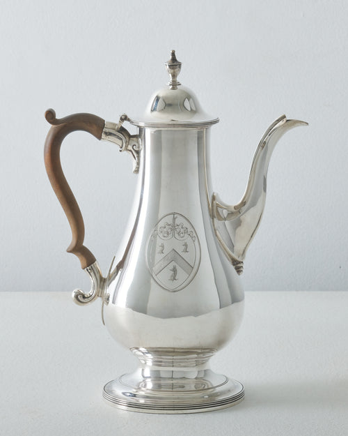 GEORGE III SILVER COFFEE POT BY EDWARD FERNELL