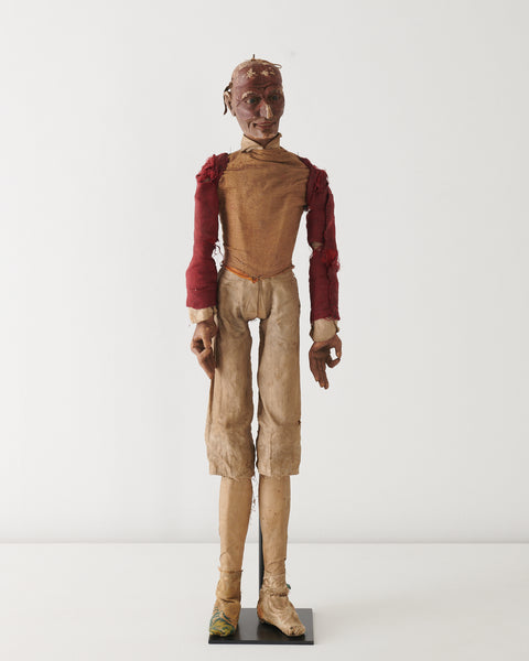 ITALIAN WOOD CARVED MASKED MARIONETTE – Blackman Cruz