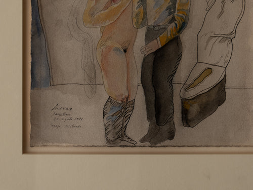 José Luis Cuevas, 1934-2017, Couple Dancing