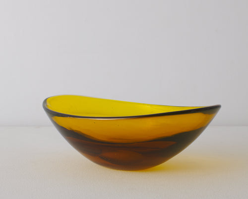 LARGE GLASS CENTER BOWL SEGUSO (Attrib)