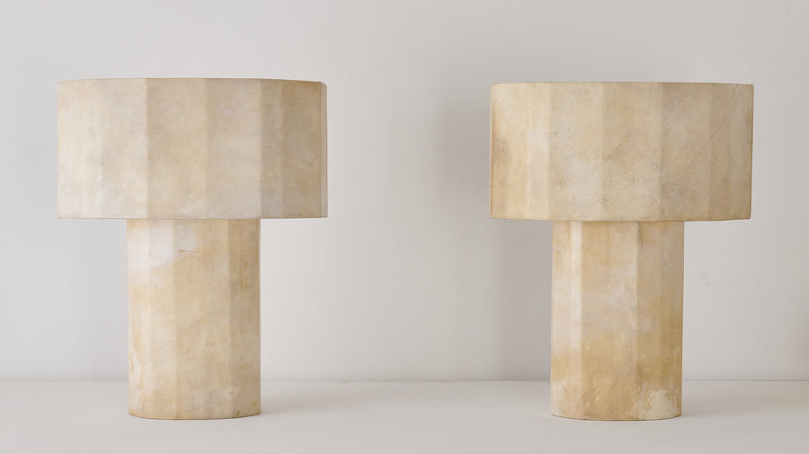 PARCHMENT MERIDA TABLE LAMP, NATURAL