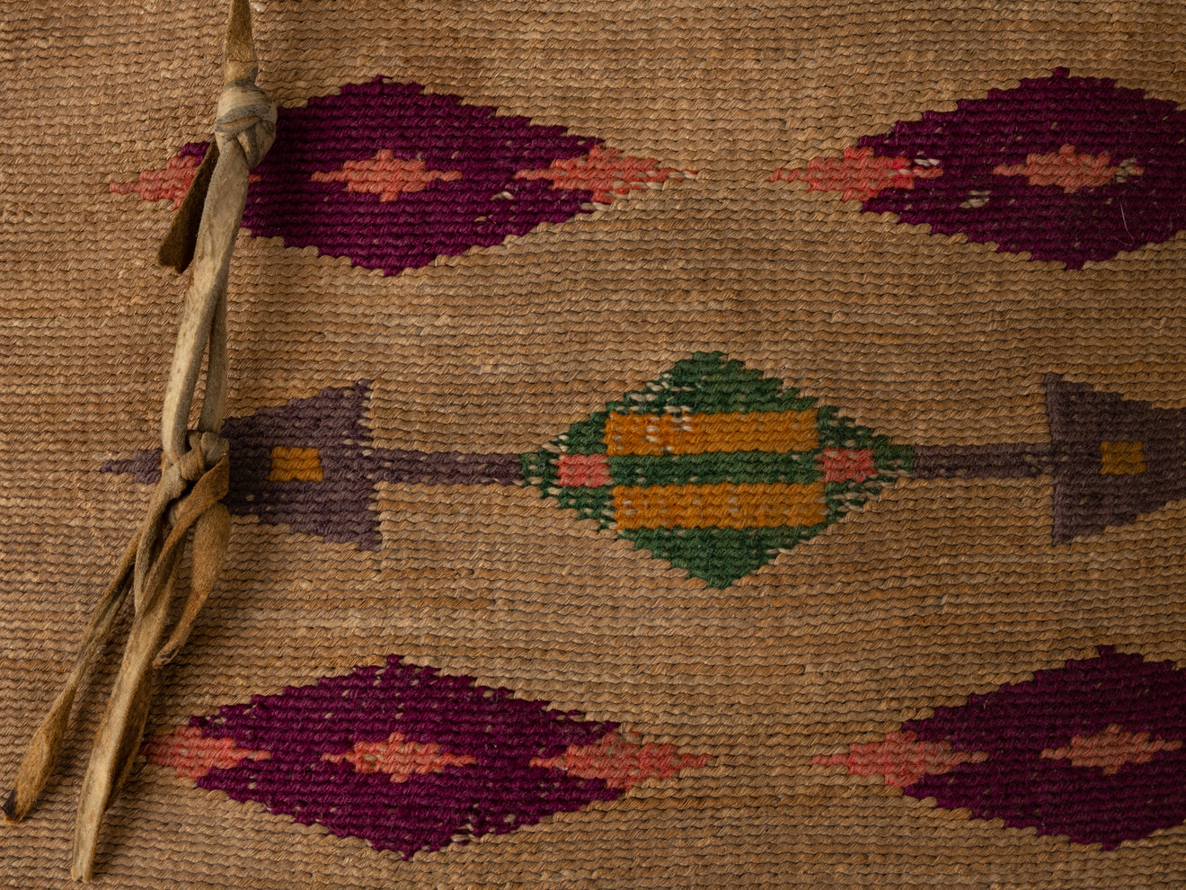 Vibrant NEZ PERCE Tribe Large WOVEN Double Sided Bag