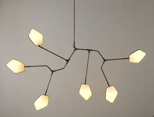 OPALINE BRASS FIXTURE BY THIERRY JEANNOT