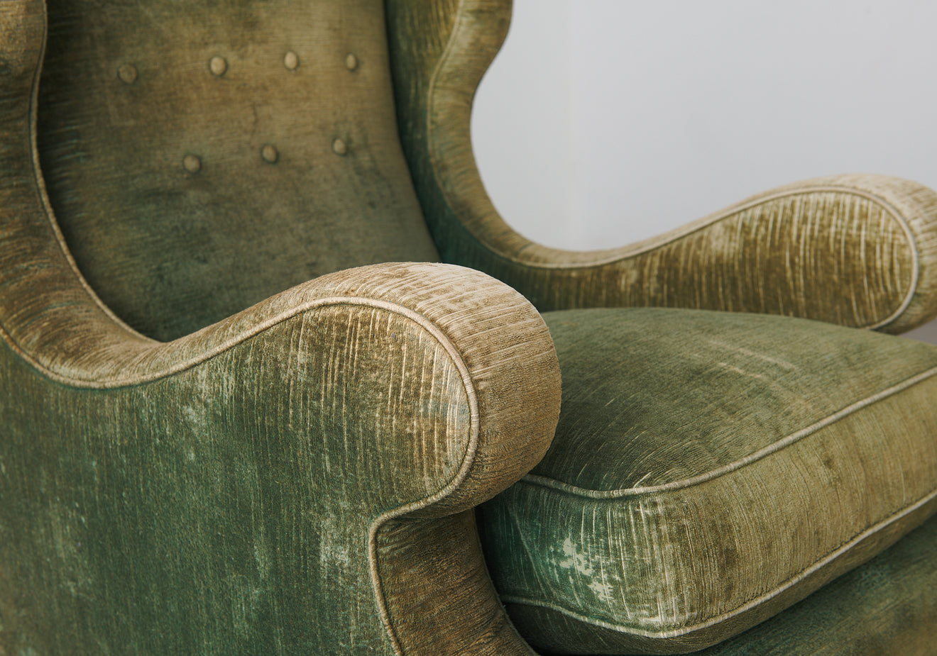 PAIR OF ITALIAN UPHOLSTERED LOUNGE CHAIRS