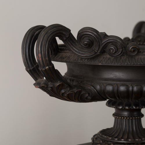PAIR OF GRAND TOUR TABLE URNS