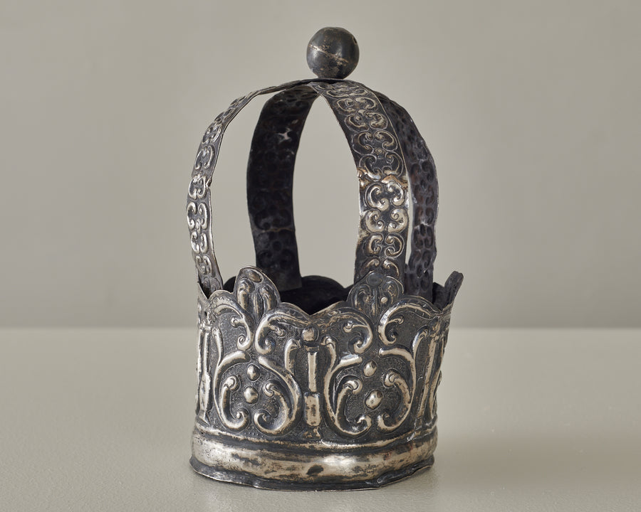 SILVER SPANISH COLONIAL SANTO CROWN